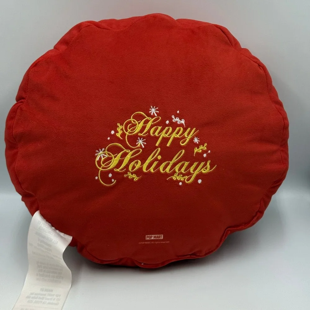 POP MART Apple of My Eye Series Happy Holidays 2025 Red Character Cushion Pillow